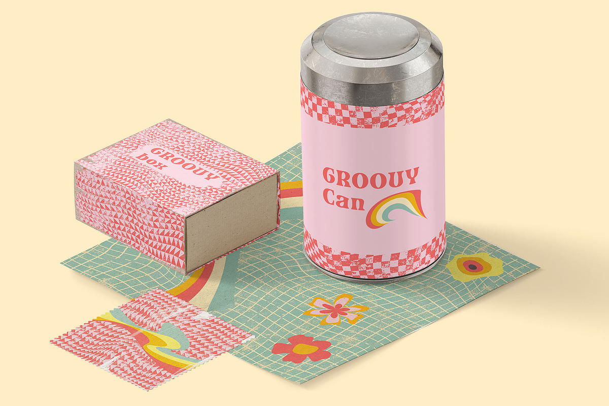 Groovy Pack - Backgrounds and Shapes, a Background Graphic by Pulpixel Design (Photo 3 of 15)