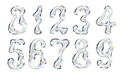 Transparent Glassy Alphabet, Numbers, an Illustration by Stellalunarts (Thumbnail 3 of 5)