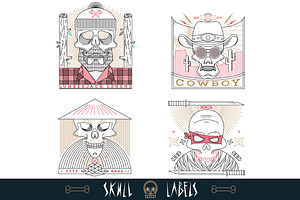 Skull Labels