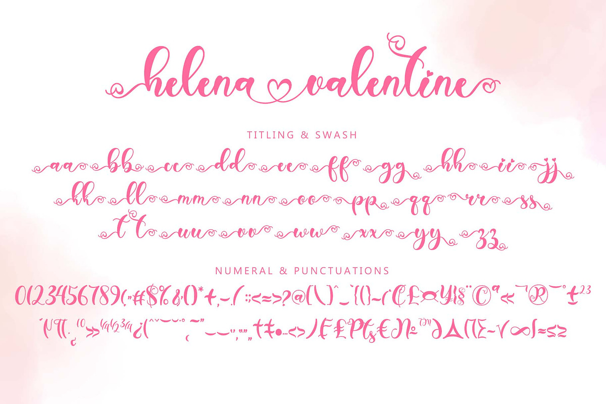 Helena Valentine, a Handwritten Font by Yoga Letter (Photo 7 of 8)
