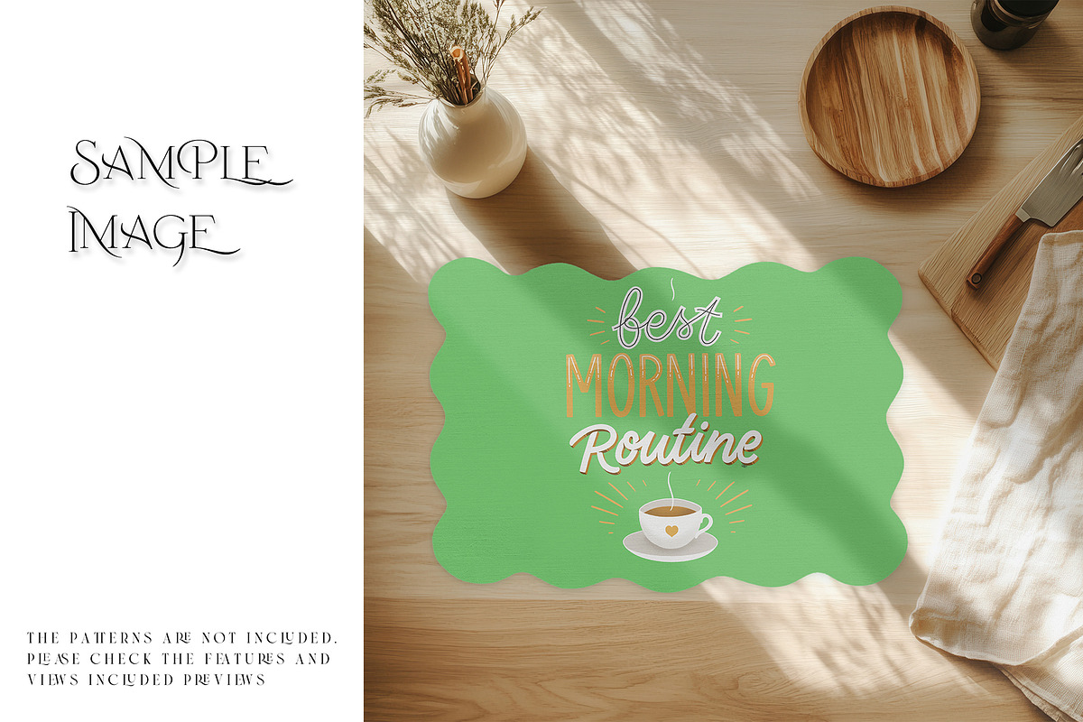 Scalloped Laser Cut Placemat Mockups, a Mockup by mock-ups (Photo 5 of 22)