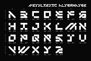 ANERO - FUTURISTIC DISPLAY FONT, a Symbol Font by Font For Zula™ (Thumbnail 6 of 14)