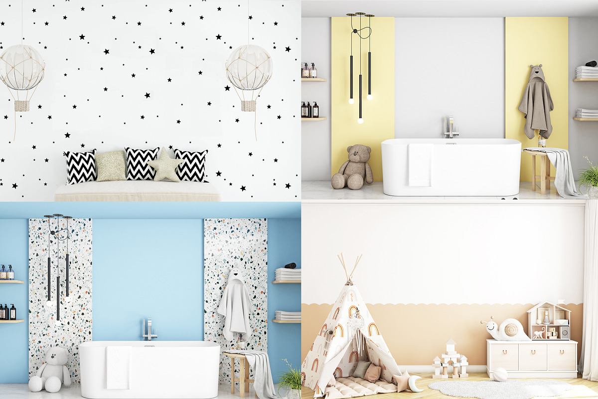 Kids Wall Bundle (jpg) - 46, a Print Template by Mockup Shop (Photo 5 of 8)