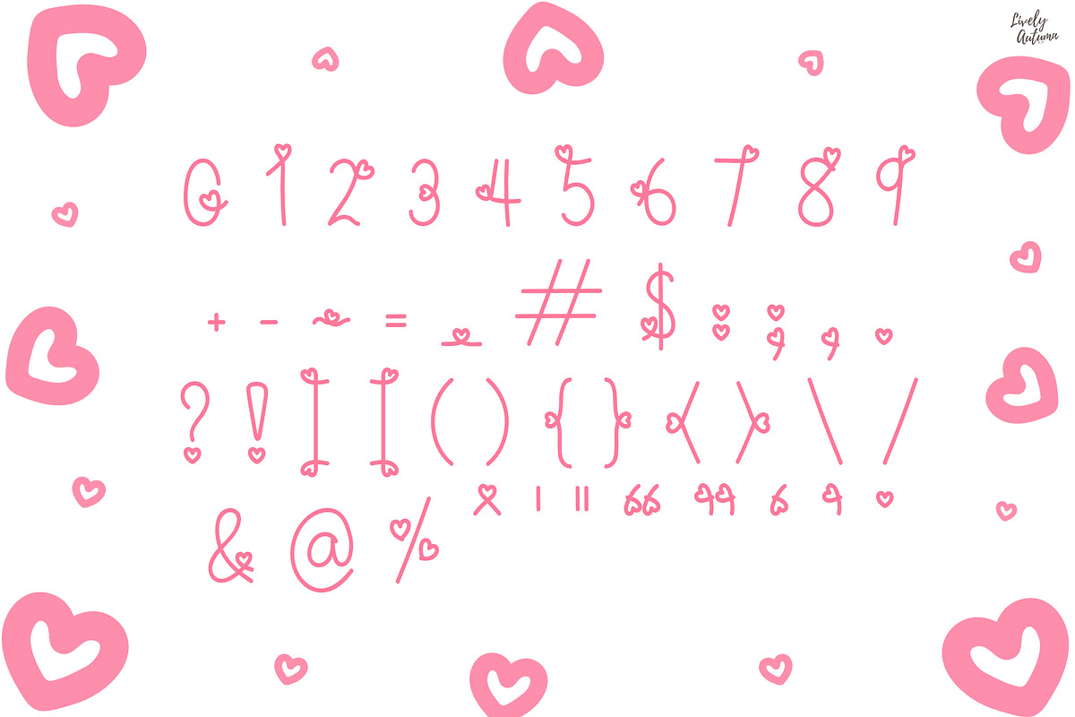 Sweetheart | Decorative font, a Handwritten Font by LivelyAutumn11.11 (Photo 3 of 5)