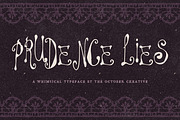 Prudence Lies Spidery Display Font, a Handwritten Font by The October Creative (Thumbnail 1 of 8)