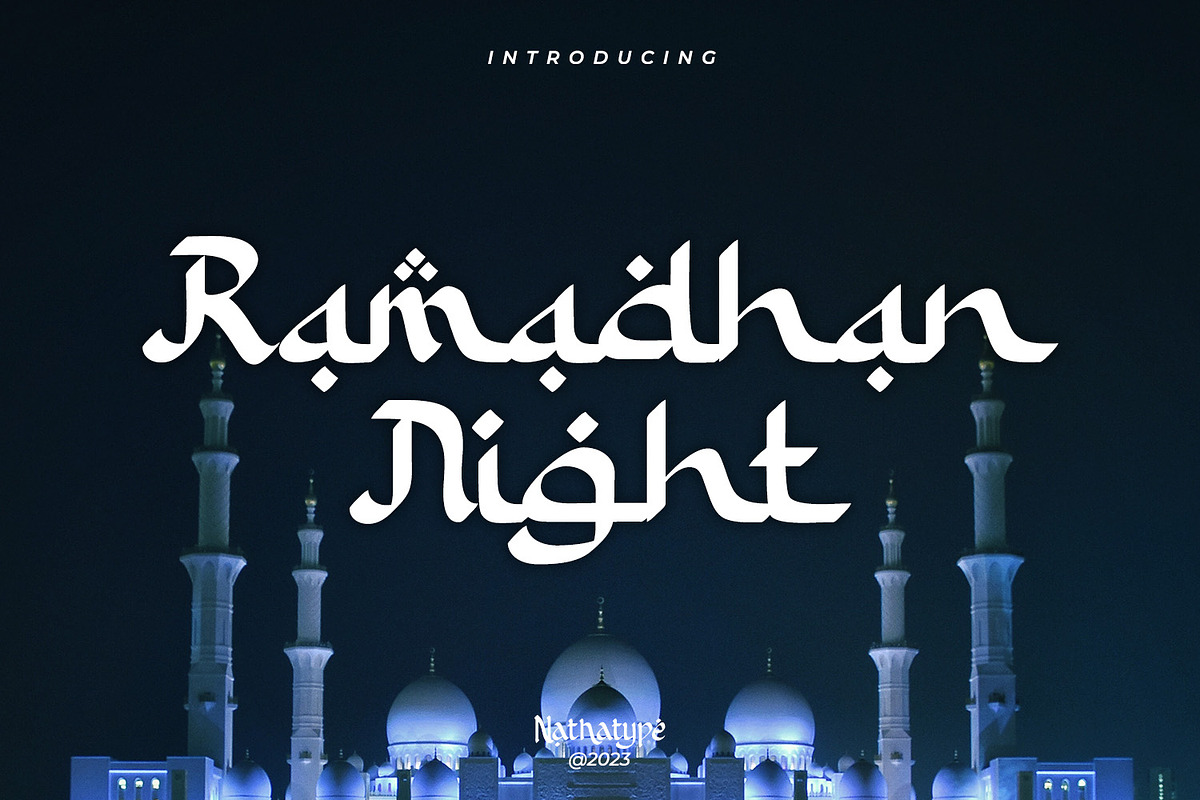 Ramadhan Night, a Symbol Font by Nathatype (Photo 1 of 11)