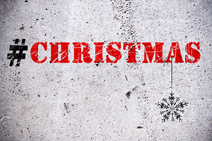 Christmas hashtag illustration, a Holiday Photo by BOOCYS