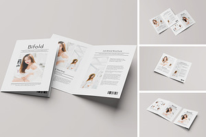 A4 Bifold Brochure Mockup, a Product Mockup by AKMAL STUDIO