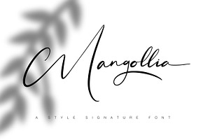 Mangollia - Signature Font, a Script Font by NuType