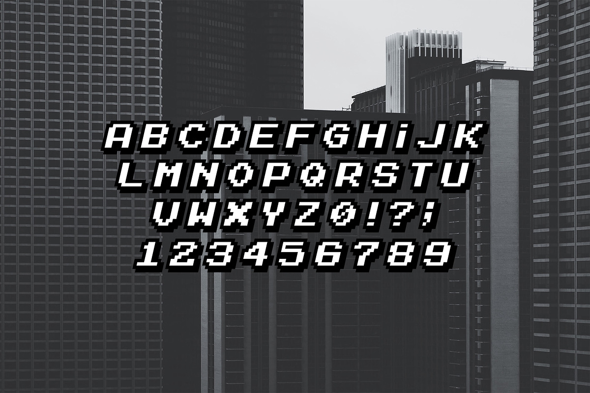 Pixel font / 8-bit fonts. preview 3