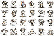 Whimsical Spring Animals Clipart, an Illustration by designcity5 (Thumbnail 2 of 5)