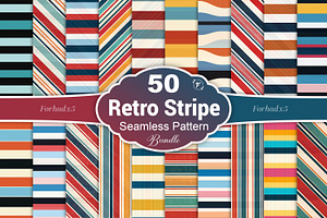 Retro Stripe Seamless Pattern, a Pattern Graphic by Forhadx5