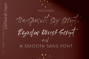 Ross Creek SVG & Sans Font Duo