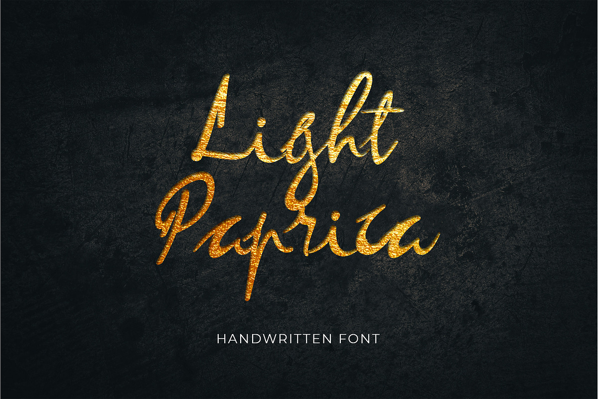 Light Paprica Calligraphy