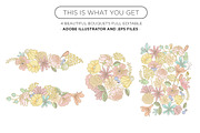 Spring Flowers . Vectors Ai, a Decorative Illustration by tomodachi studio (Thumbnail 2 of 5)