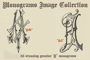 Monocracy Vintage Monograms H