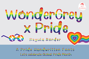 WonderGreyXPride SVG Font