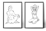 Figure - Woman line art, a Person Illustration by Aquatinta (Thumbnail 5 of 11)