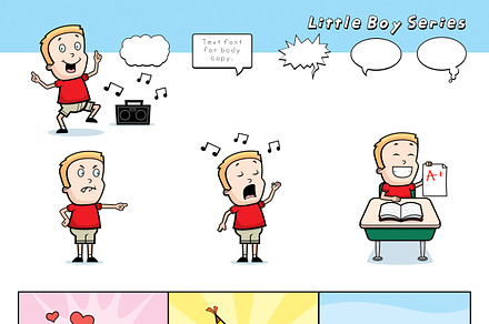 Cartoon Little Boy Series