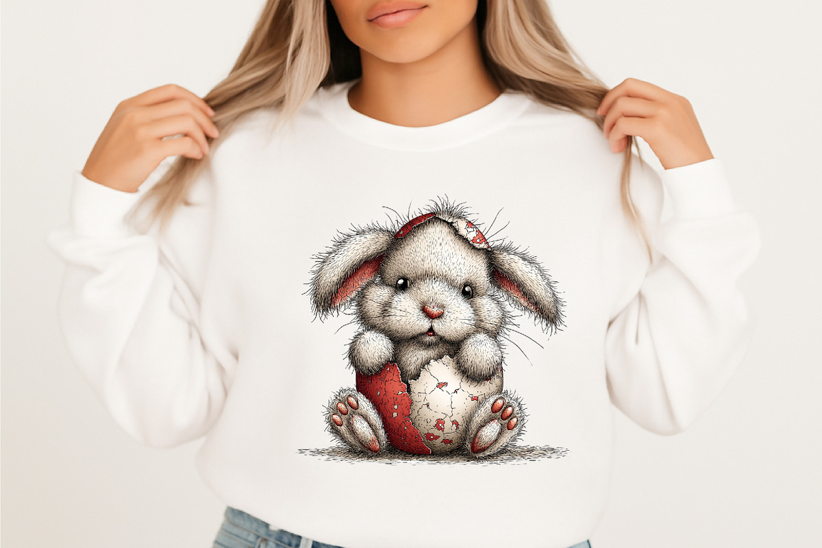 Whimsical Easter Bunny Clipart, an Illustration by designcity5 (Photo 5 of 5)
