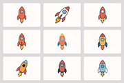 Rocket Startup Vector Logo, a Branding & Logo Template by Vectorium Studio (Thumbnail 2 of 2)