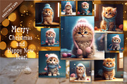 Christmas Adorable cats. Christmas, an Animal Illustration by KENO Mascots (Thumbnail 1 of 4)