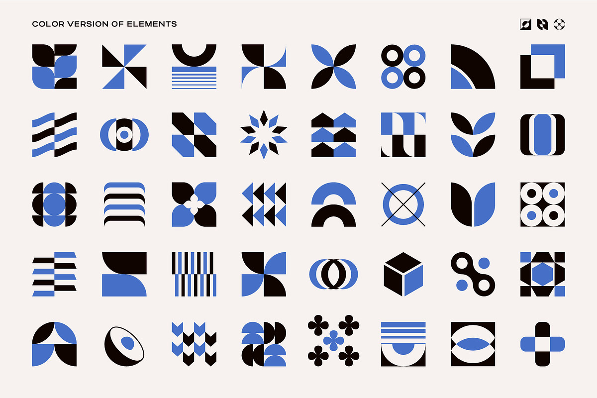 275 Modern Geometric Vector Elements, an Object Graphic by Vecster (Photo 17 of 19)