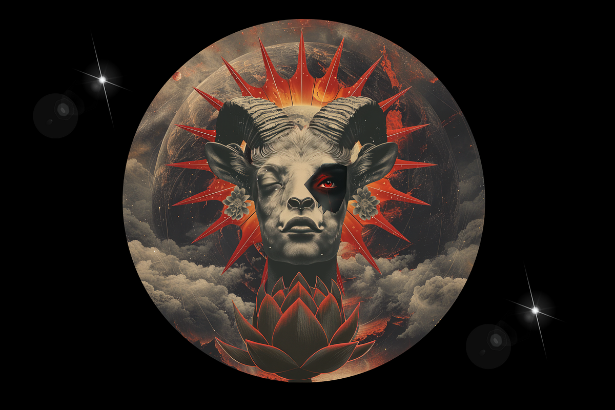 Zodiac symbol and Tarot card collage preview 3