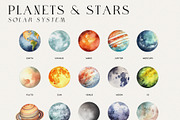 Watercolor Space Collection, an Object Illustration by Kaleriia (Thumbnail 3 of 11)