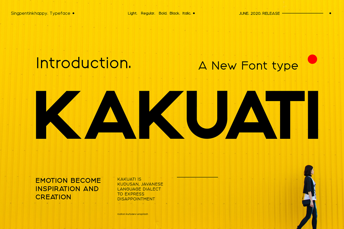 Kakuati Font, a Sans Serif Font by singpentinkhappy (Photo 1 of 14)