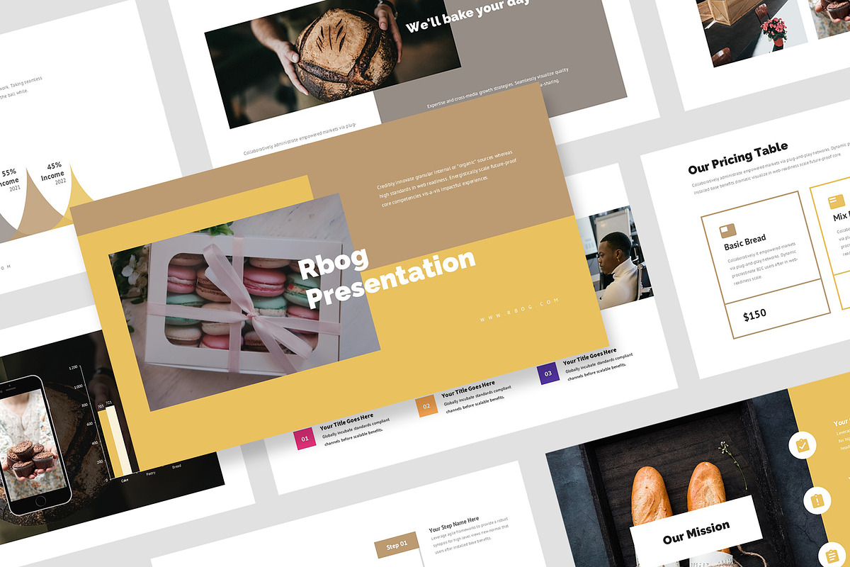 Rbog : Sourdough Shop Powerpoint, a Presentation Template by Punkl Camp (Photo 1 of 16)