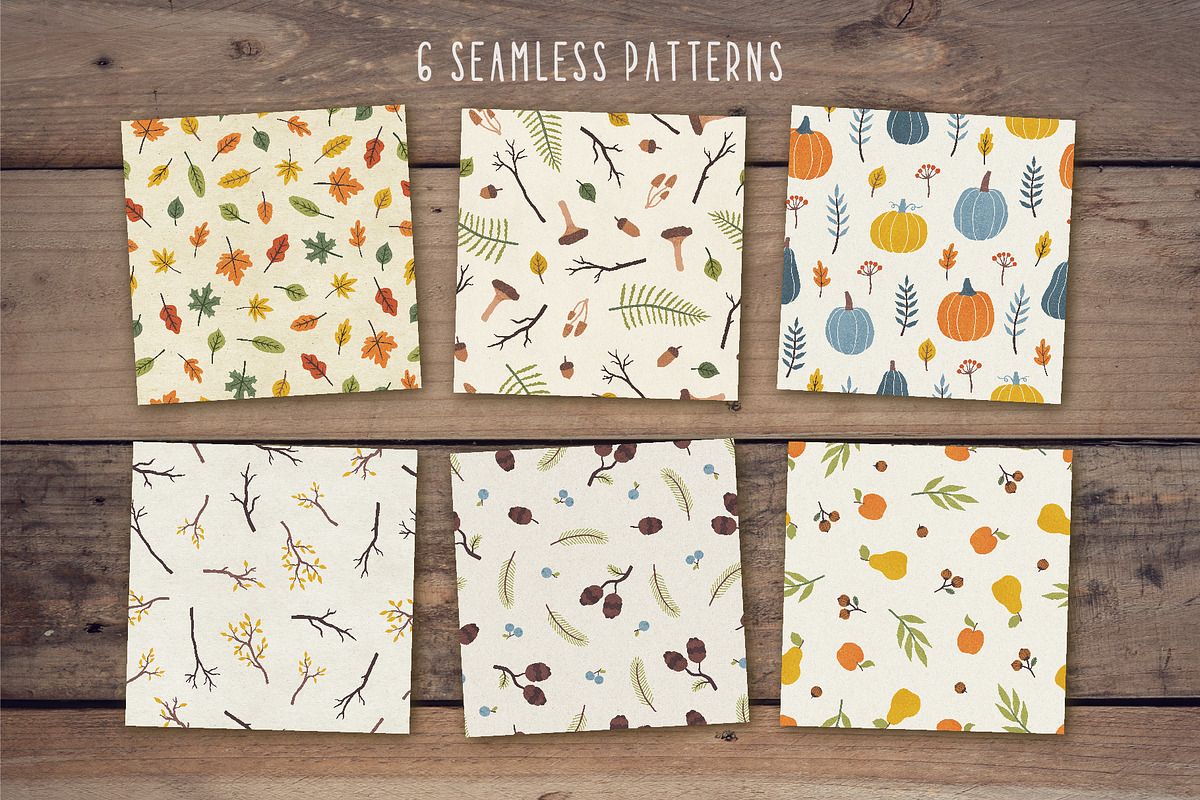 Autumn graphic set, an Illustration by kondratya (Photo 4 of 6)