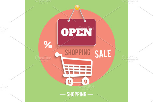 Icons of shopping concept preview 3