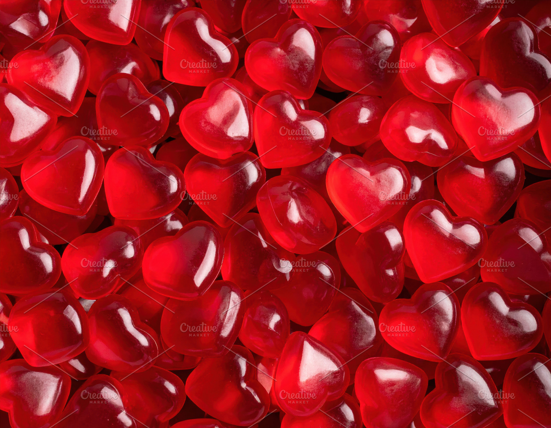 StrRed Heart Candy Background, a Food & Drink Photo by Davizro's Market