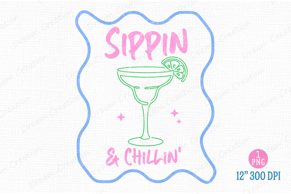 Summer Cocktail PNG Hand Drawn Line, an Illustration by Dream Creation (Photo 1 of 7)
