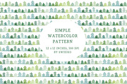 Cheerful Seamless Watercolor Pattern, a Pattern Graphic by swiejko (Thumbnail 1 of 3)