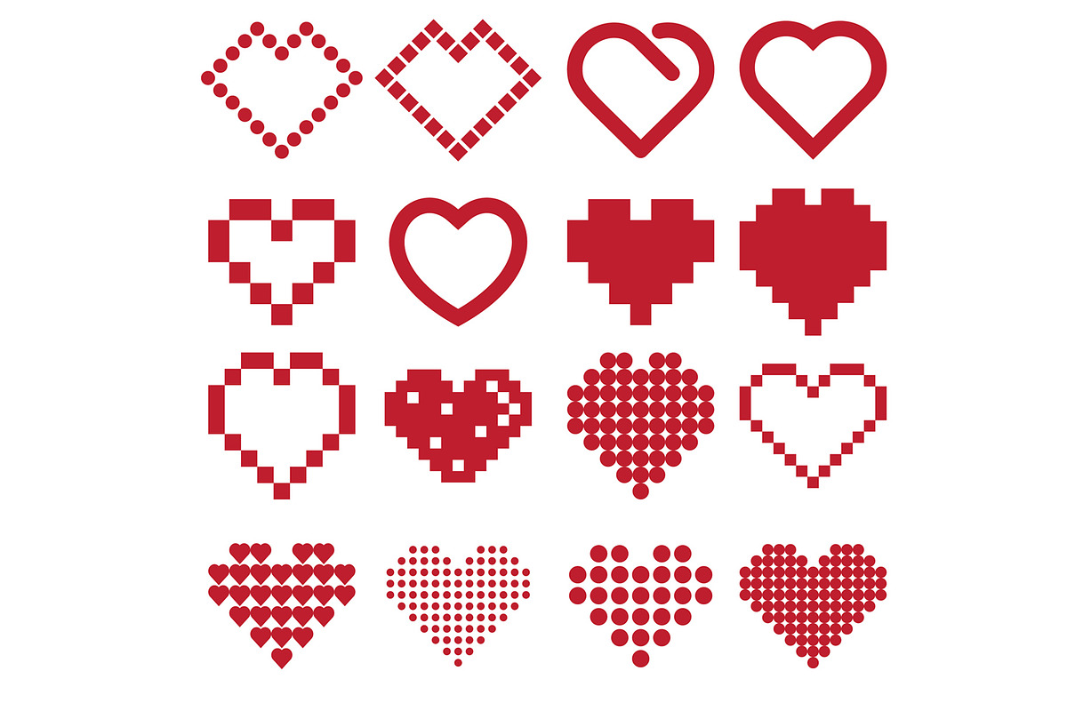 34 Red Heart icons., an Icon by Paperboxshop (Photo 5 of 6)