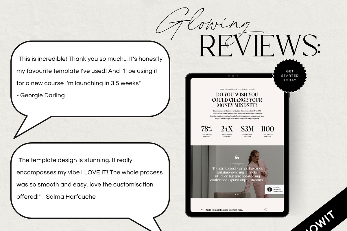 Coaches Showit Sales Page Template, a Websites & App Template by Field Digital (Photo 5 of 9)