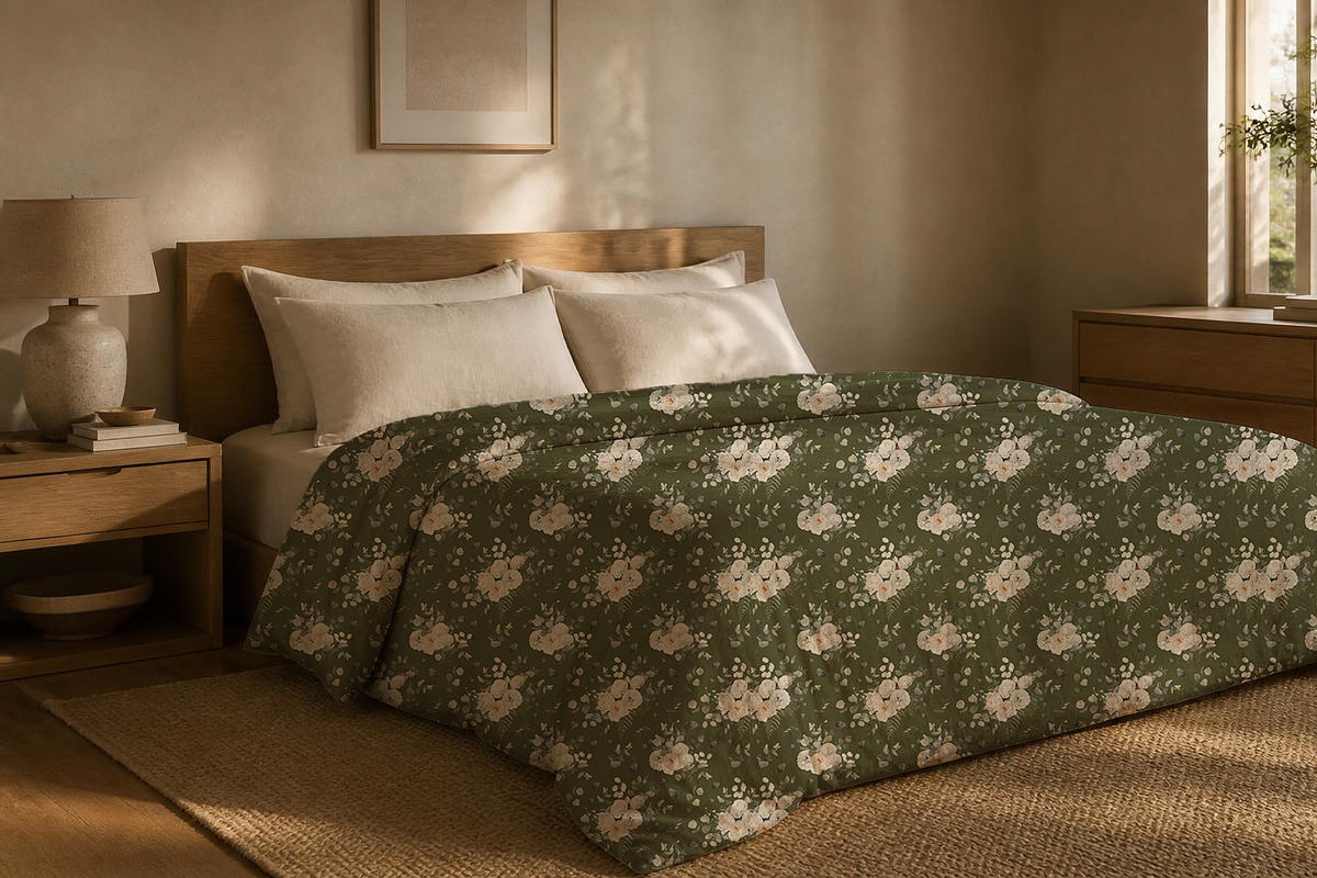 Neutral Bedding Mockup PSD, a Household Mockup by elfy creative (Photo 2 of 5)