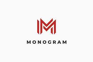 Monogram Letter M Logo Design