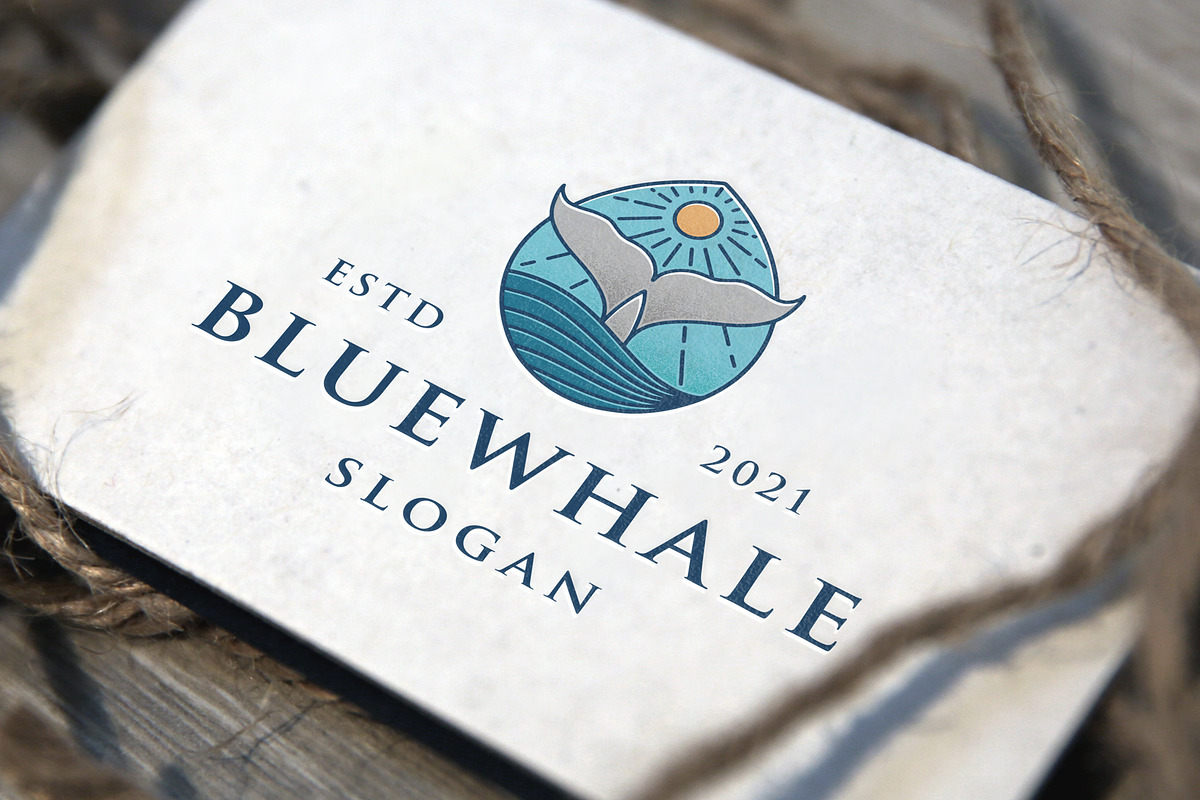 Blue Whale Colorful Logo Template, a Branding & Logo Template by vectorwithin (Photo 3 of 3)