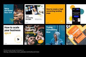 Startup Social Media Pack Stories