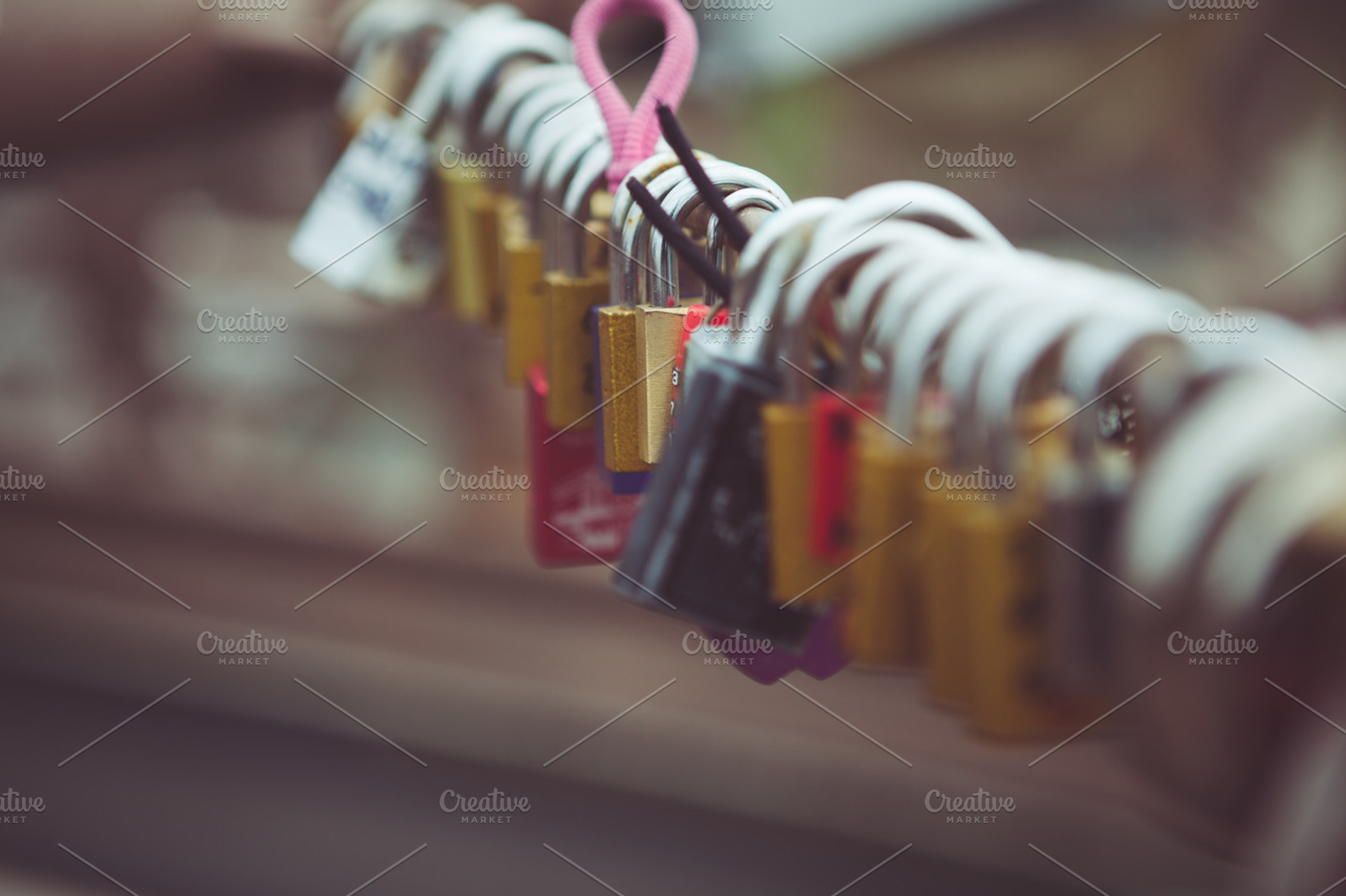 Love locks stock photo containing new york and nyc, an Abstract Photo by North & Beard Ltd