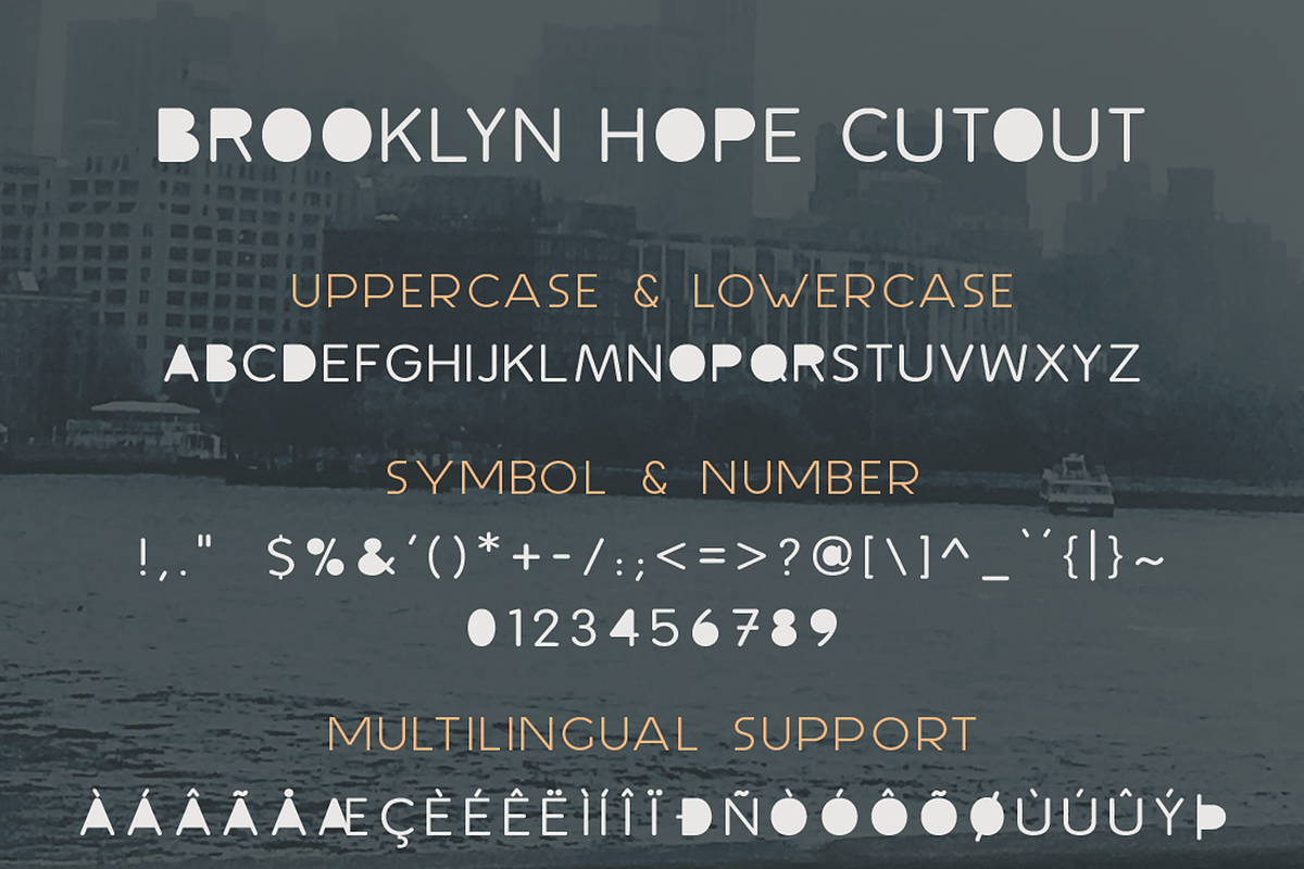 Brooklyn Hope Cutout Font, a Font by GlitzyGrapix (Photo 6 of 8)