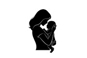 50 Mother and Baby Love Silhouette S, an Illustration by Designs_River (Thumbnail 2 of 51)