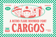 Cargos – Retro Flare Rounded Display, a Sans Serif Font by Tiptop Graphic (Thumbnail 1 of 10)