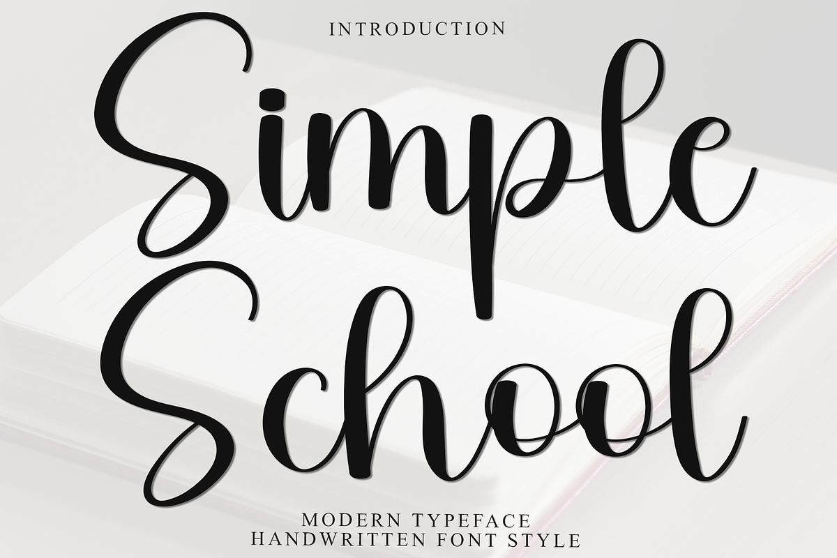Simple School, a Handwritten Font by FreshTypeINK (Photo 1 of 8)