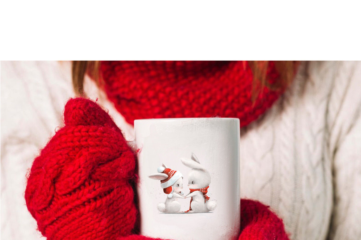Bunny Merry Christmas, an Animal Illustration by sheincar (Photo 4 of 5)
