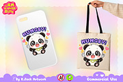 Hungry Panda Animal Clipart, an Animal Illustration by K.JackArtwork (Thumbnail 4 of 6)