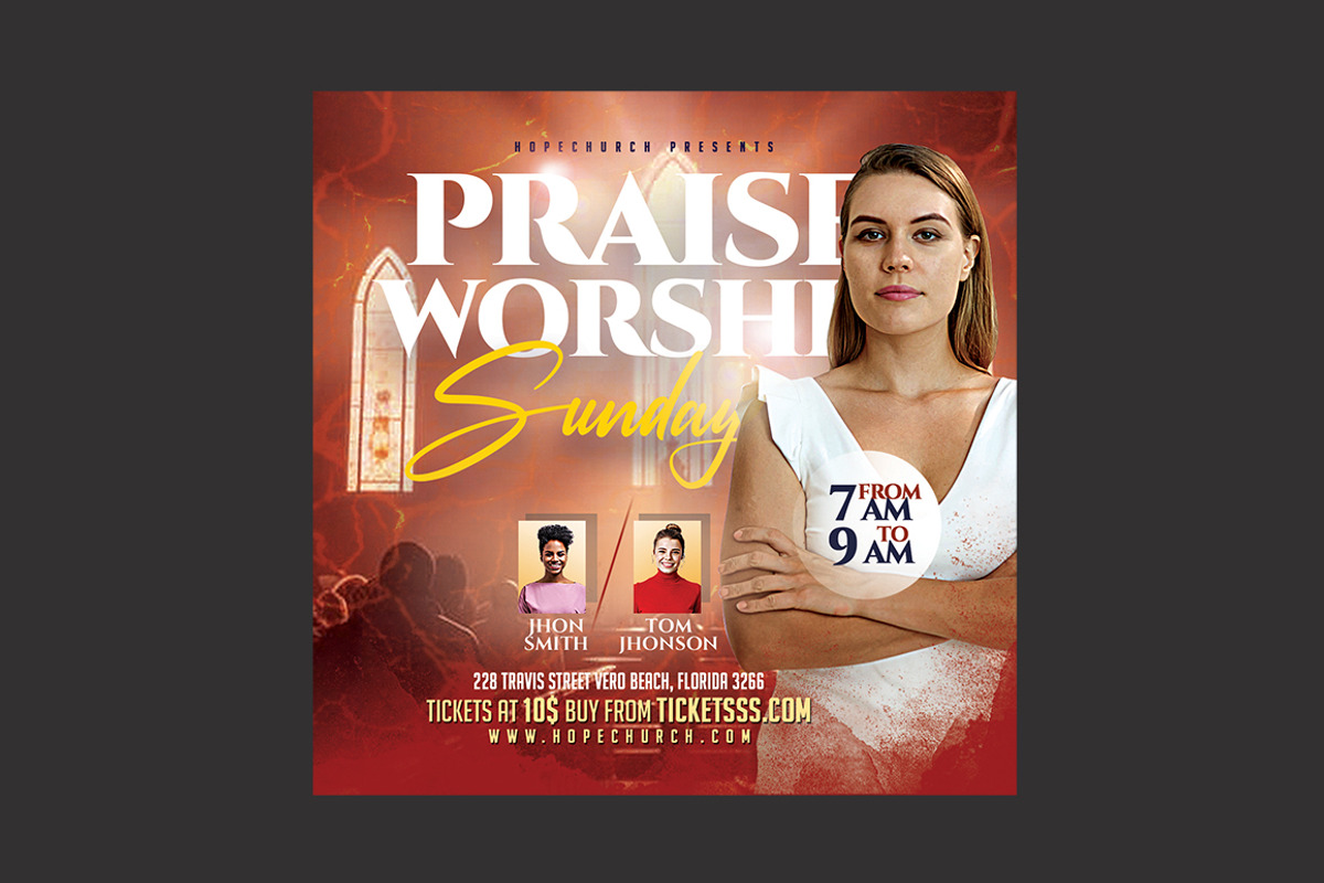 Church Flyer, a Flyer Template by DSGraphicDesign
